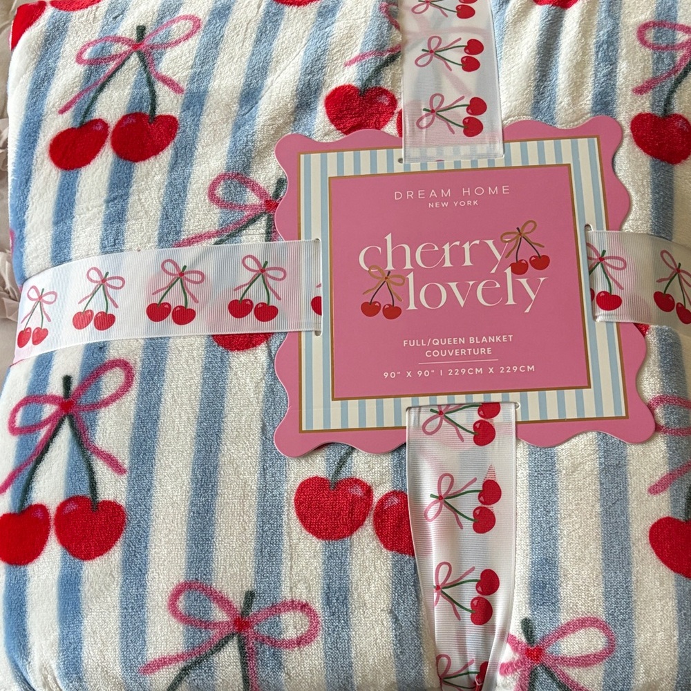 BRAND NEW IN PACKAGING Cherry Lovely Blanket